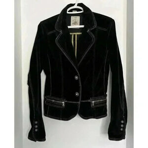 Guess Black Velvet Jacket